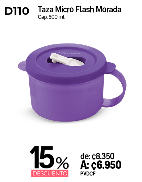 Imagen de Taza Micro Flash Morada (D110)