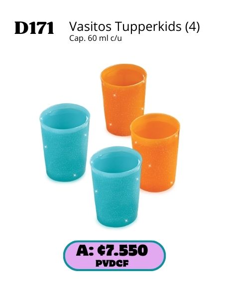 Imagen de Vasitos Tupperkids (4) (D171) 