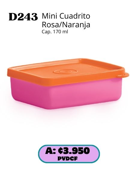 Imagen de Mini Cuadrito Rosa-Naranja (D243) 