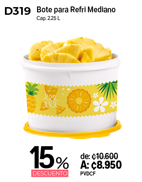 Imagen de Bote para Refri Mediano Piñas (D319)