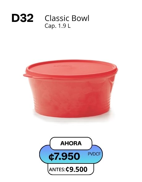 Imagen de Tazon Classic Rojo 1.9 L (D32) 