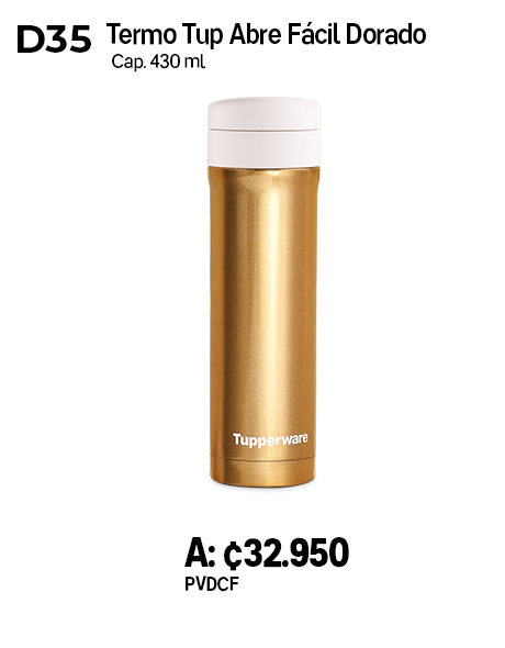 Imagen de Termo Tup Abre Fácil Dorado (D35)