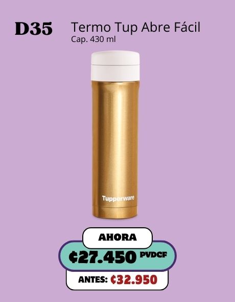 Imagen de Termo Tup Abre Fácil Dorado (D35) 