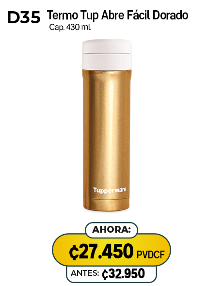Imagen de Termo Tup Abre Fácil Dorado (D35) 
