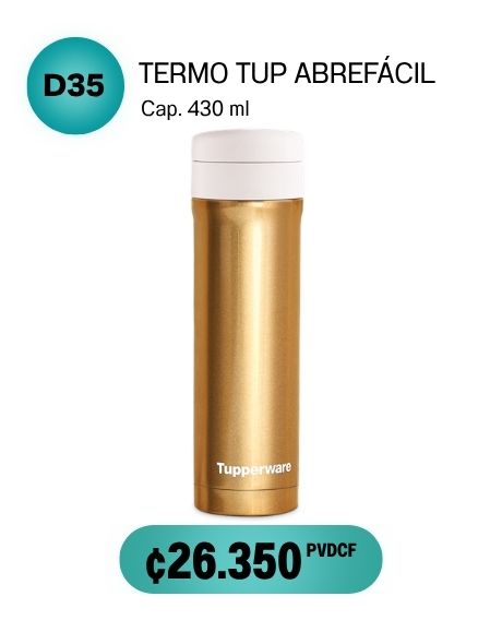 Imagen de Termo Tup Abre Fácil Dorado (D35) 