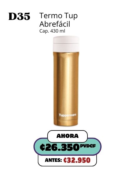 Imagen de Termo Tup Abre Fácil Dorado (D35) 