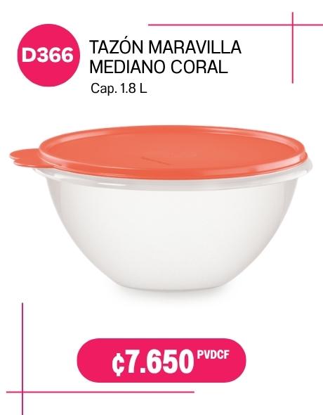 Imagen de Tazón Maravilla Mediano sello Coral (D366) 