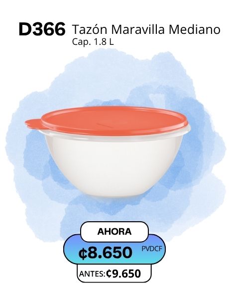 Imagen de Tazón Maravilla Mediano sello Coral (D366) 