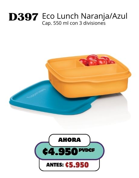 Imagen de Eco Lunch Naranja/Azul (D397) 