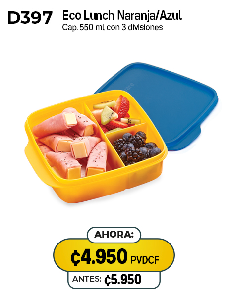 Imagen de Eco Lunch Naranja/Azul (D397) 