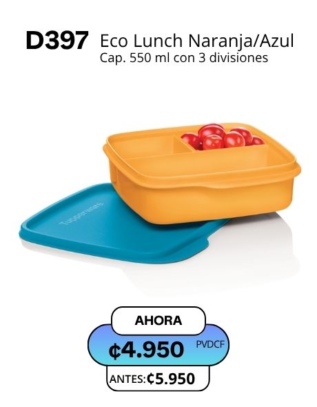 Imagen de Eco Lunch Naranja/Azul (D397) 