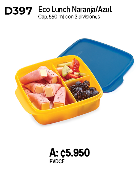 Imagen de Eco Lunch Naranja/Azul (D397) 