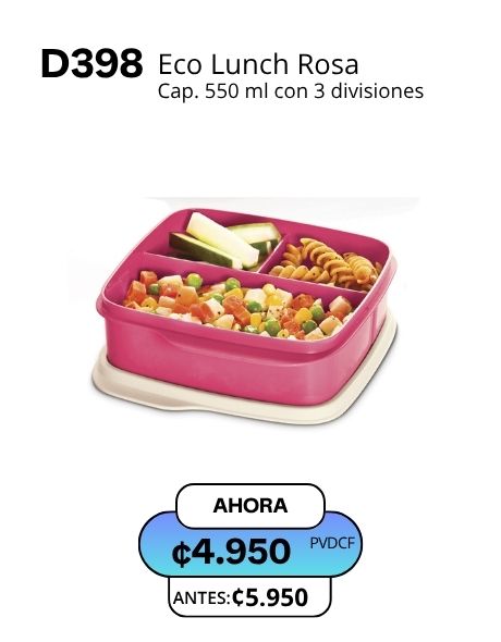 Imagen de Eco Lunch Rosa (D398) 