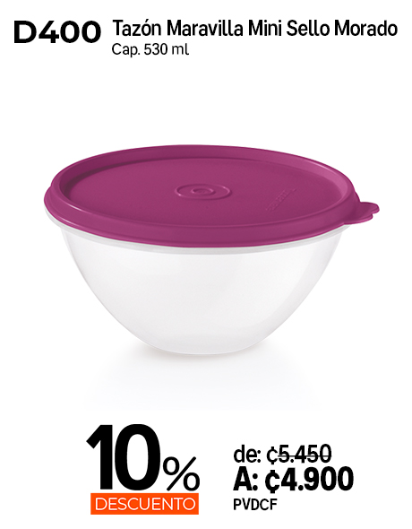 Imagen de Tazón Maravilla Mini sello morado (D400)