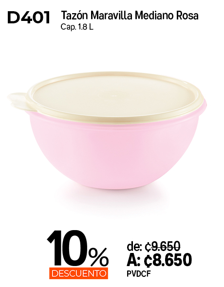 Imagen de Tazón Maravilla Mediano Rosa (D401)