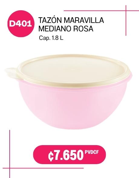 Imagen de Tazón Maravilla Mediano Rosa (D401) 