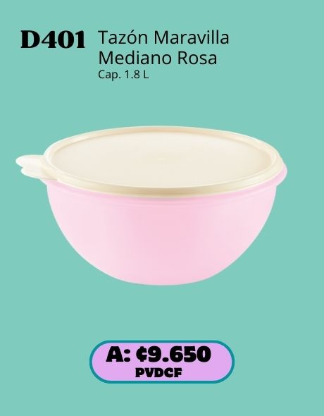 Imagen de Tazón Maravilla Mediano Rosa (D401) 