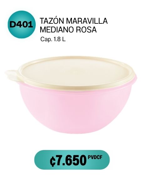 Imagen de Tazón Maravilla Mediano Rosa (D401) 