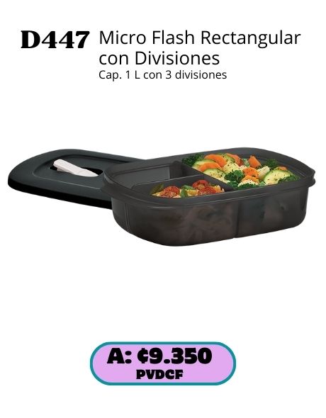Imagen de Micro Flash Rectangular con Divisiones Negro (D447) 