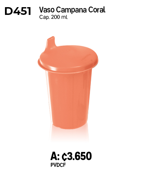 Imagen de Vaso Campana Coral (D451) 