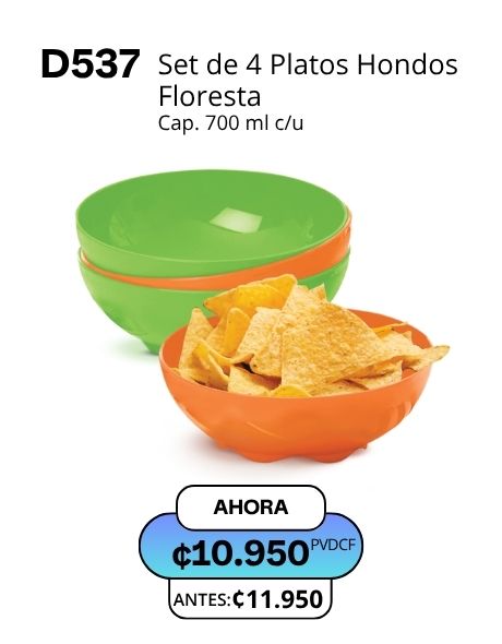 Imagen de Platos Hondos Floresta (4) (D537) 