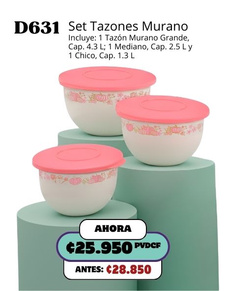 Imagen de Set Tazones Murano (D631) 