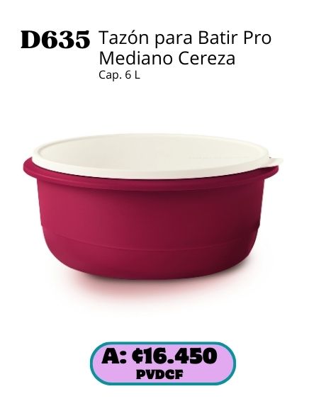 Imagen de Tazón para Batir Pro Mediano Cereza (D635) 