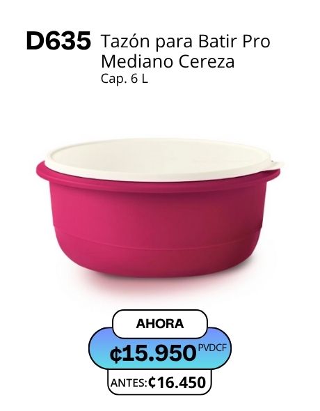 Imagen de Tazón para Batir Pro Mediano Cereza (D635) 