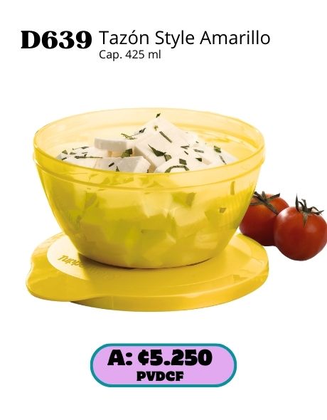 Imagen de Tazón Style Amarillo (D639) 