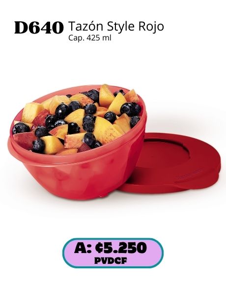 Imagen de Tazón Style Rojo (D640) 