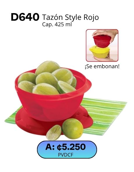 Imagen de Tazón Style Rojo (D640) 