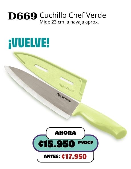 Imagen de Cuchillo Chef Basic Verde (D669) 