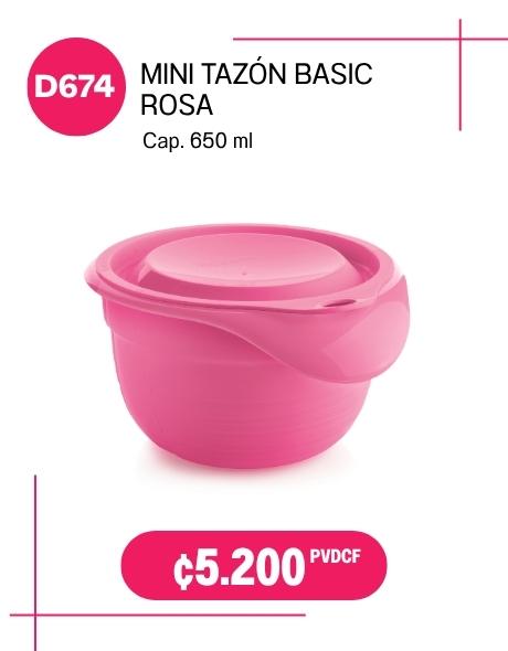 Imagen de Mini Tazón Basic Rosa (D674) 