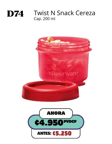 Imagen de Twist N Snack 200 Ml Cherry (D74) 