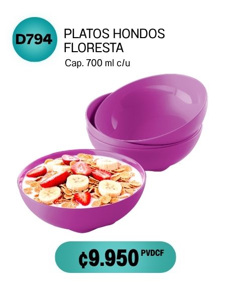 Imagen de Platos Hondos Floresta (4) (D794) 