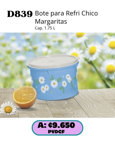 Imagen de Bote para Refri Chico Margaritas (D839) 