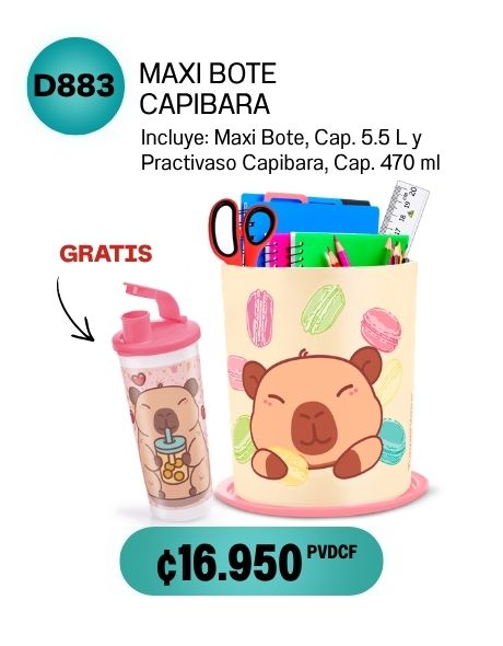 Imagen de Set Maxi Bote Toque Mágico Capibara (D883) 