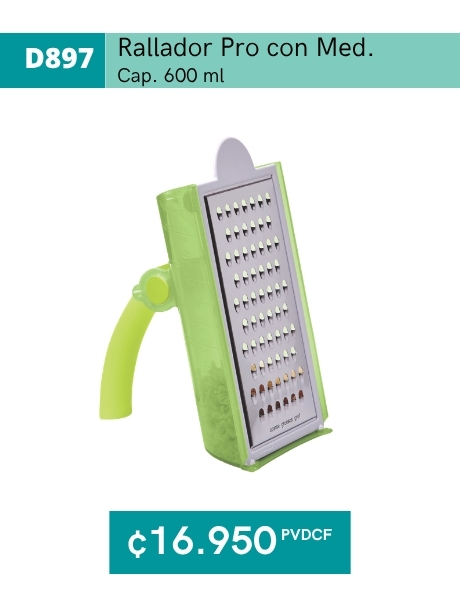 Imagen de Rallador Pro con Medidas Verde (D897) 