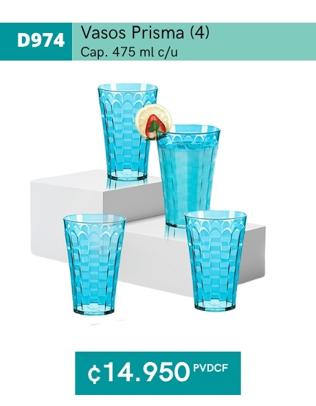 Imagen de Vasos Glass(4) (D974) 