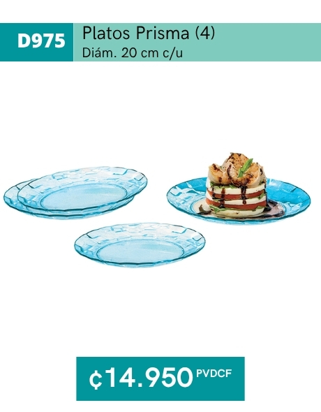Imagen de Platos Glass(4) (D975) 